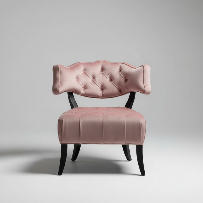 The Rosé Muse Chair – Blush Accent Chair
