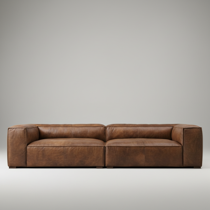 Maison Leather Sofa — Designer Seating, made to order by Peacock Life