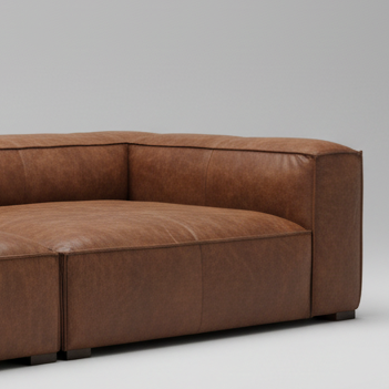 Maison Leather Sofa — Designer Seating, made to order by Peacock Life — view 3