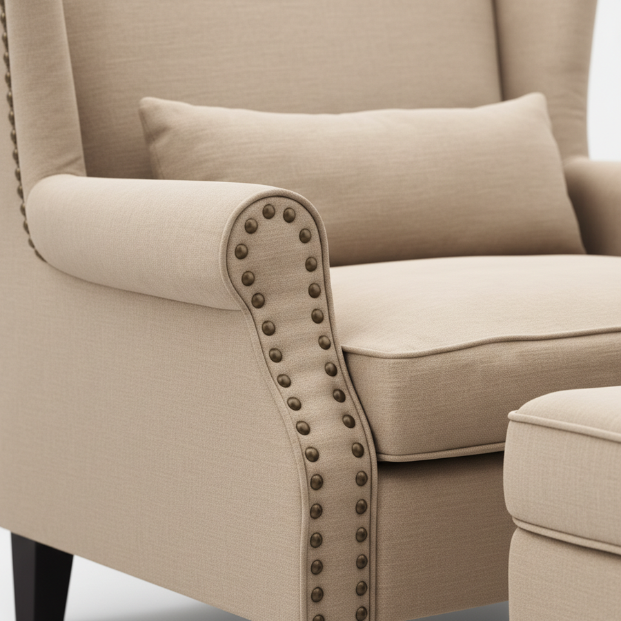 The Ashcroft Wing Chair – styled in a room setting