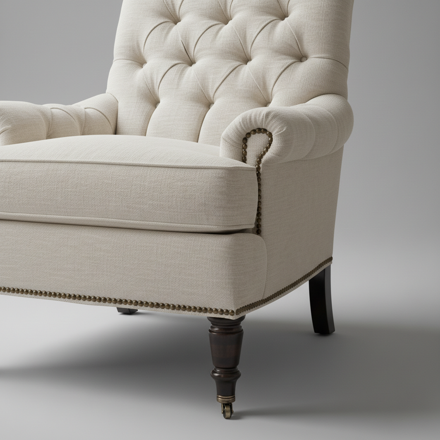 The Whitmore Revolving Chair – styled in a room setting