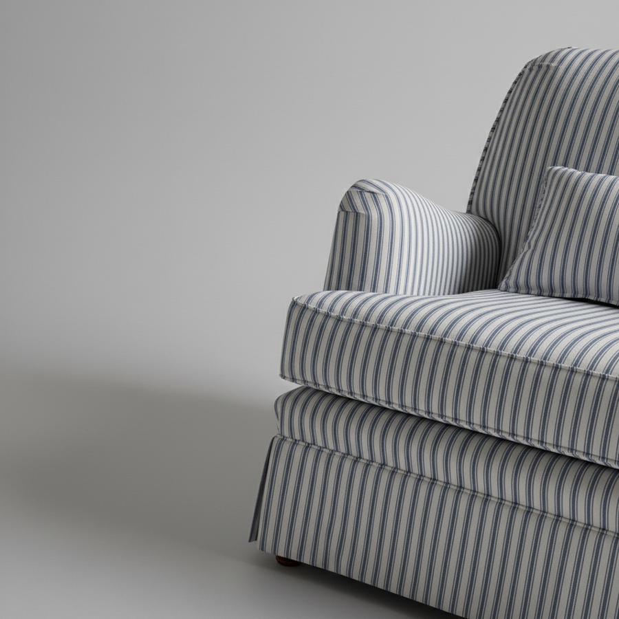 The Hampton Stripe Chair – side profile