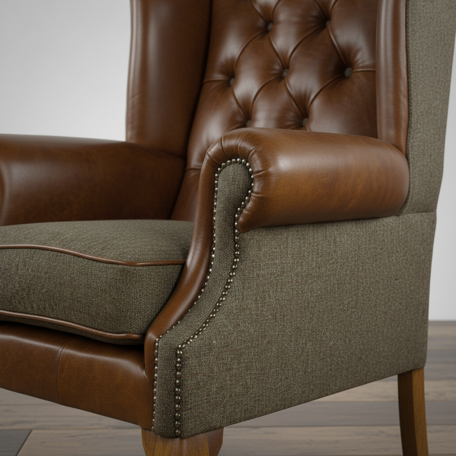 The Hartford Wing Chair – styled in a room setting