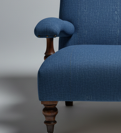 Indigo Atelier Chair – styled in a room setting
