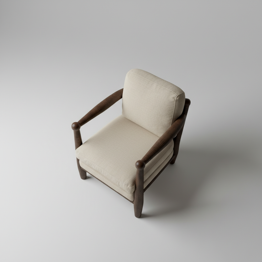 The Solenne Chair – styled in a room setting