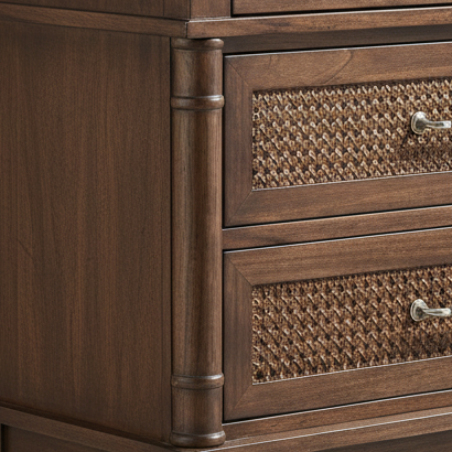 Heritage Cane Bedside Table