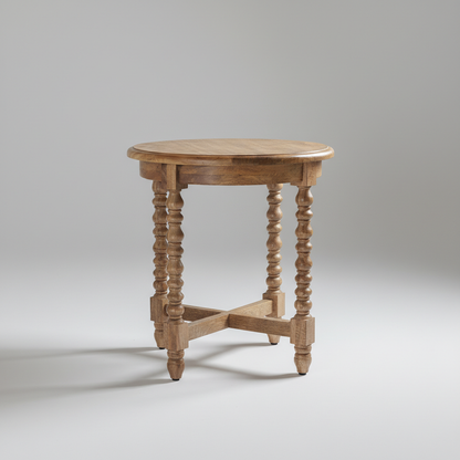Oak Spindle Side Table