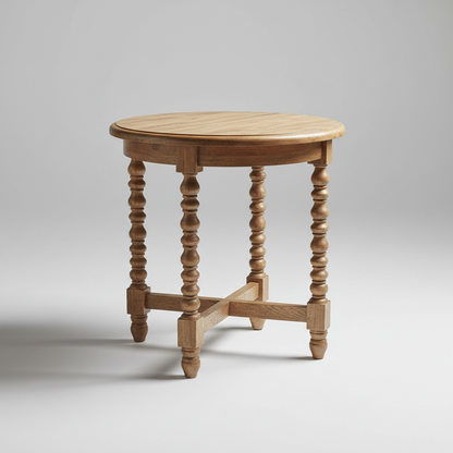 Oak Spindle Side Table