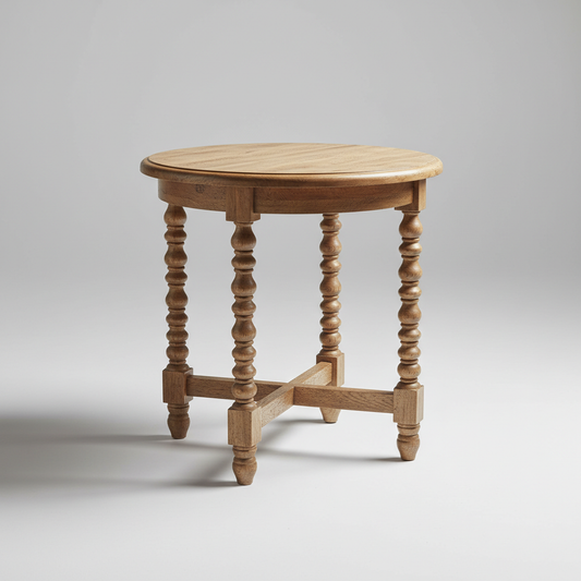 Oak Spindle Side Table