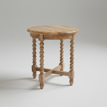 Oak Spindle Side Table