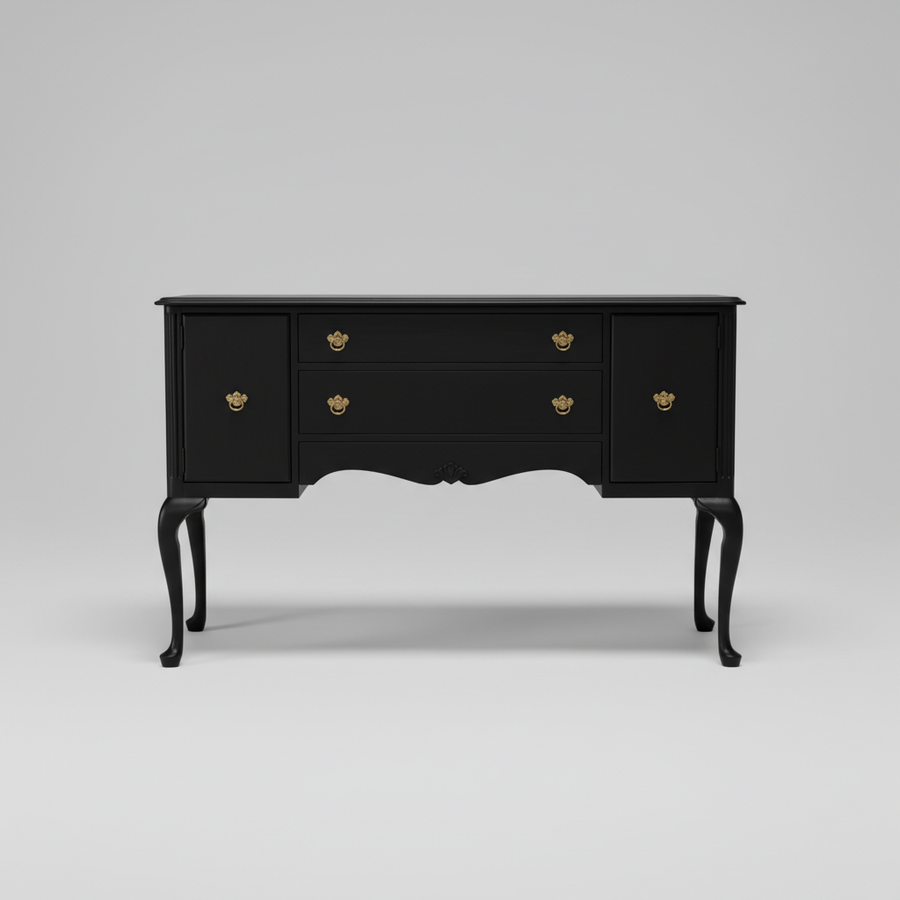 Midnight Curved Leg Console