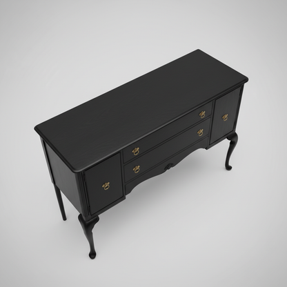 Midnight Curved Leg Console