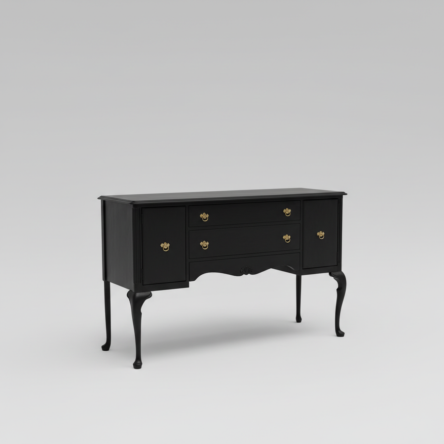 Midnight Curved Leg Console