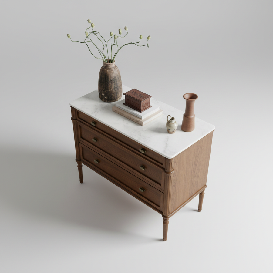 Marble Crest Drawer Chest