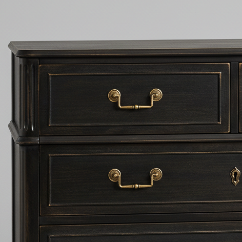 Noir Drawer Console Chest