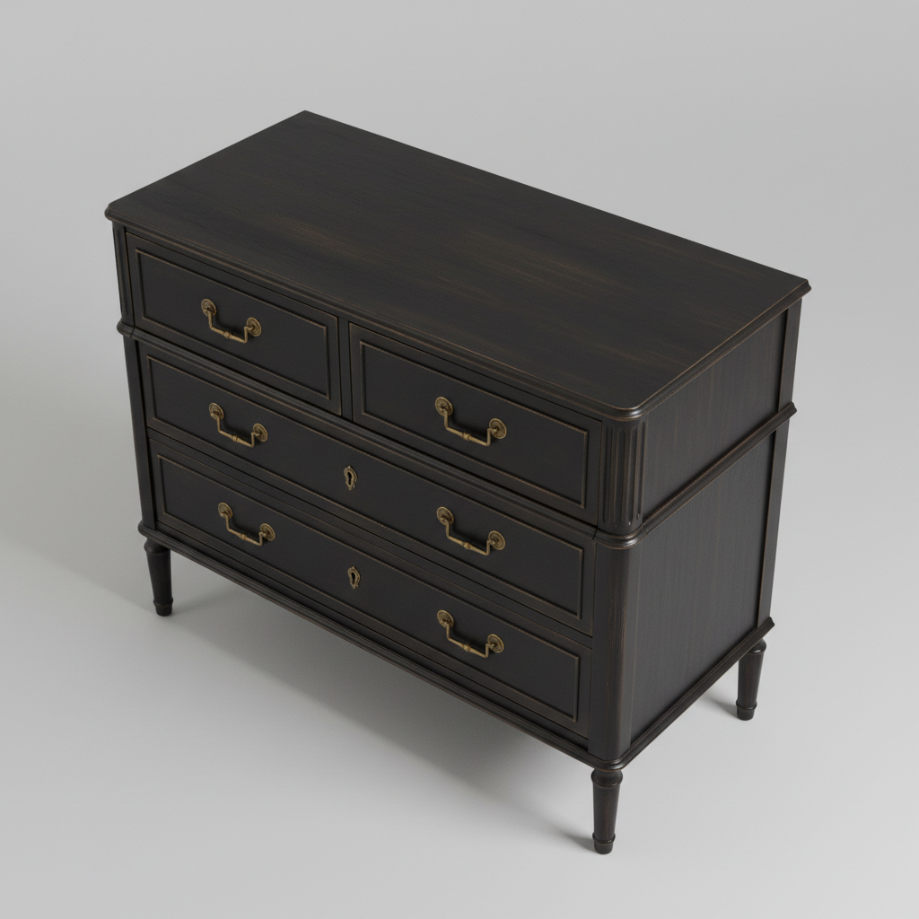 Noir Drawer Console Chest