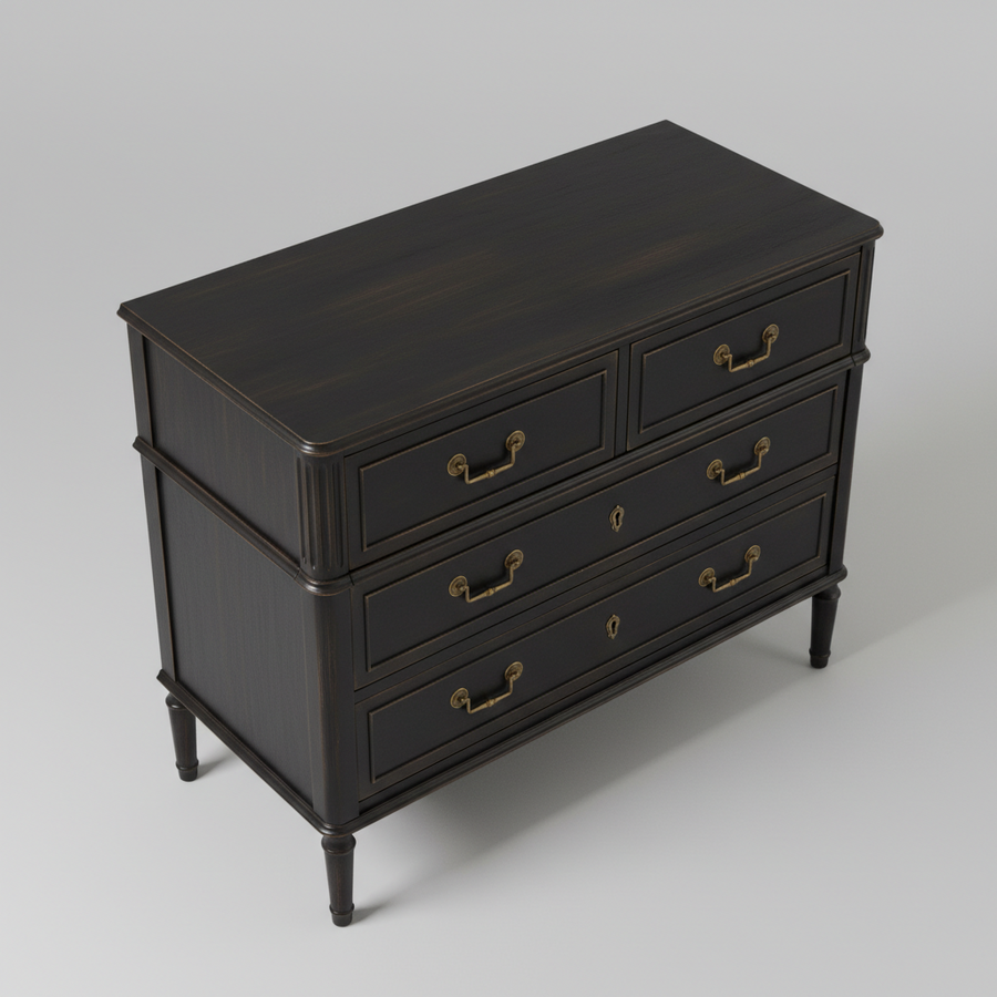 Noir Drawer Console Chest