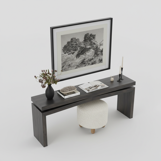 Minimal Slab Console Table
