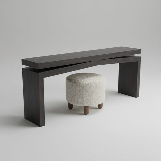 Minimal Slab Console Table