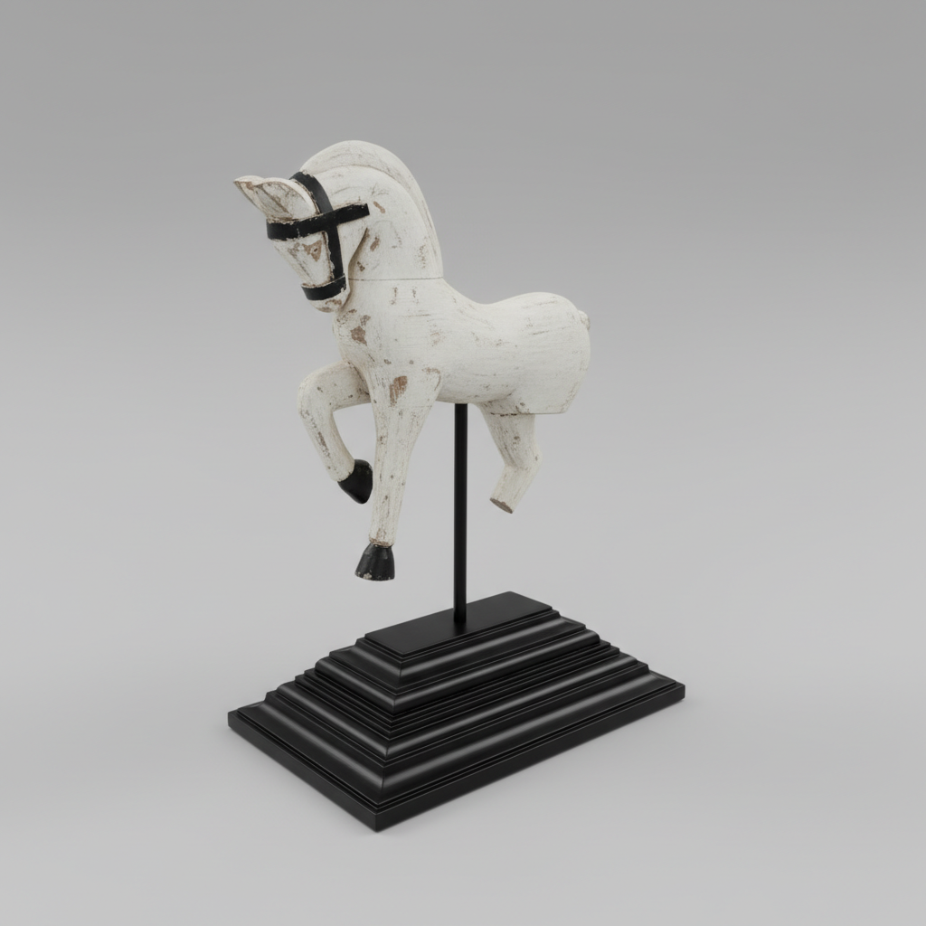 The White Horse — Antique Folk Sculpture