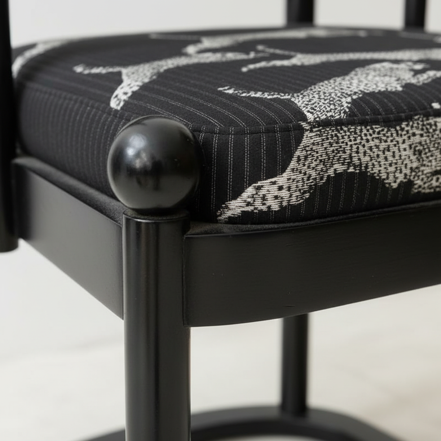 Prowl Noir Chair – styled in a room setting