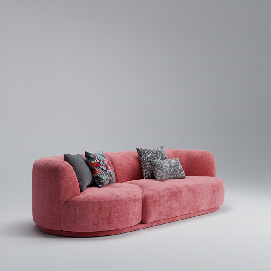 Prestige Sofa — Curved Modern Statement, made to order by Peacock Life — view 2