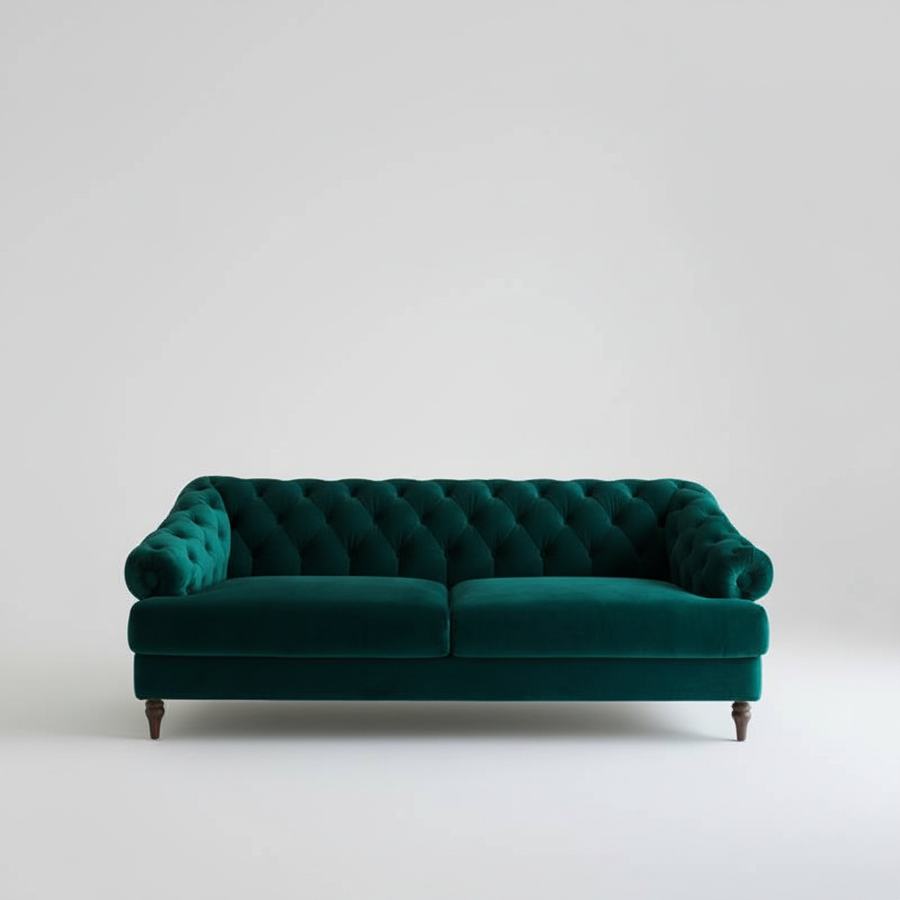 Doś Chesterfield Sofa — Modern Tufted, made to order by Peacock Life — view 4