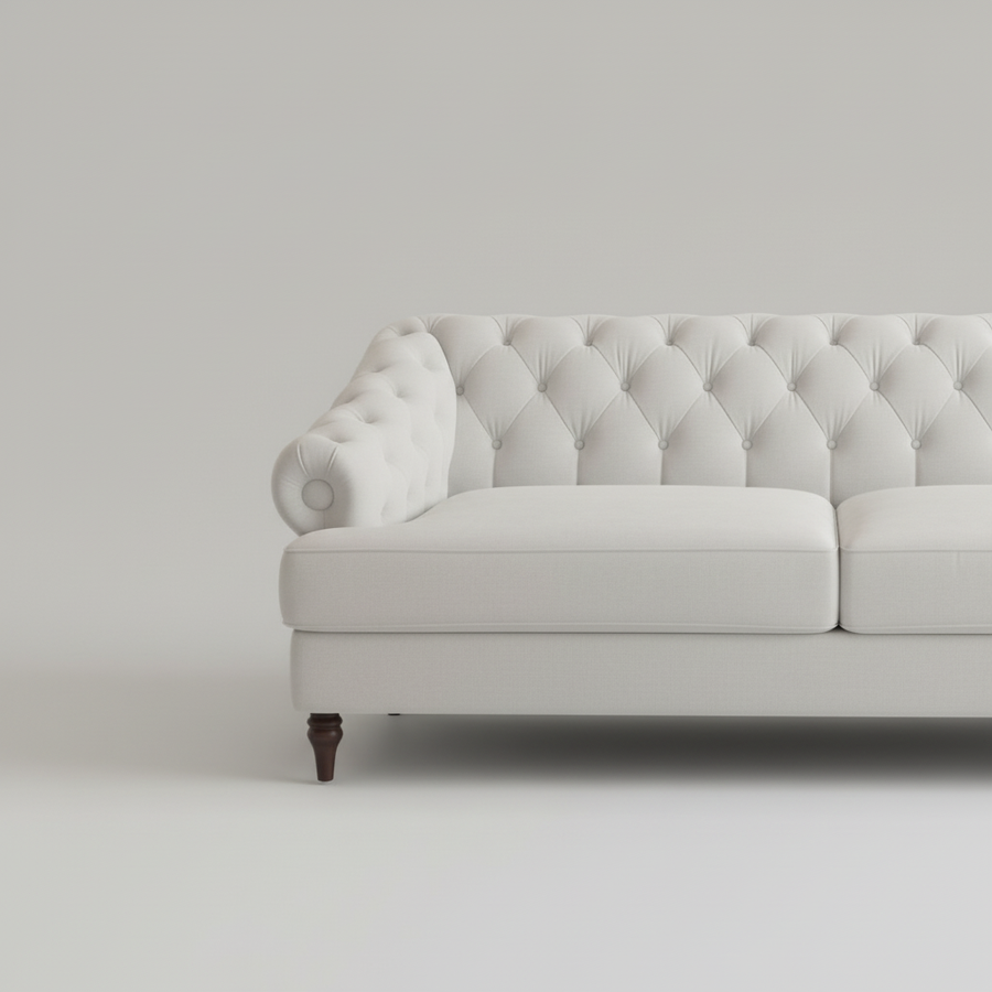 Doś Chesterfield Sofa — Modern Tufted, made to order by Peacock Life — view 2