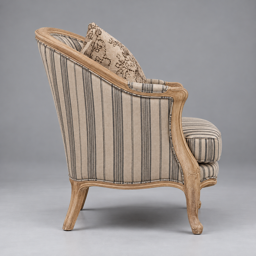 Lyon Bergère Chair – side profile