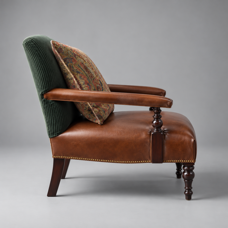 Oxford Club Chair – side profile