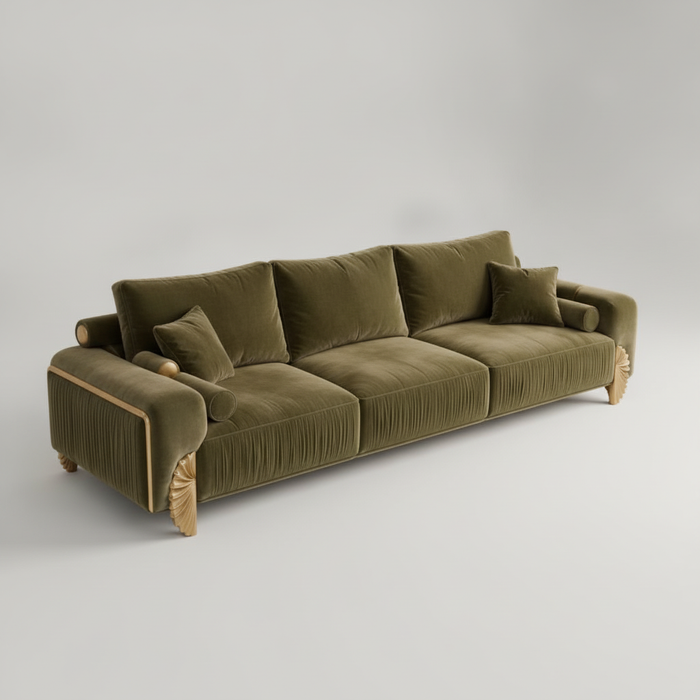 Brass Palmette Sofa