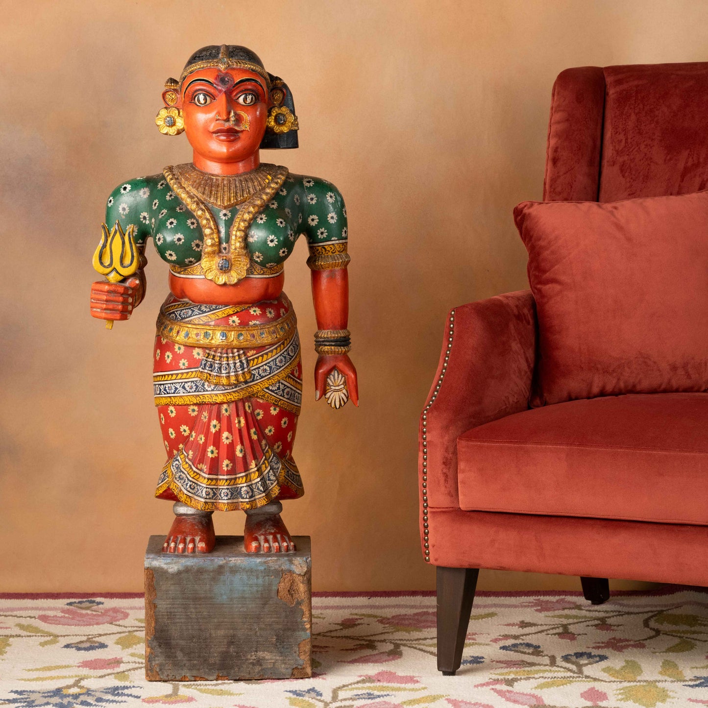 Vintage Chikku Statue Green (One of One)