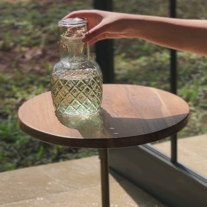 Cerulean Decanter & Glass