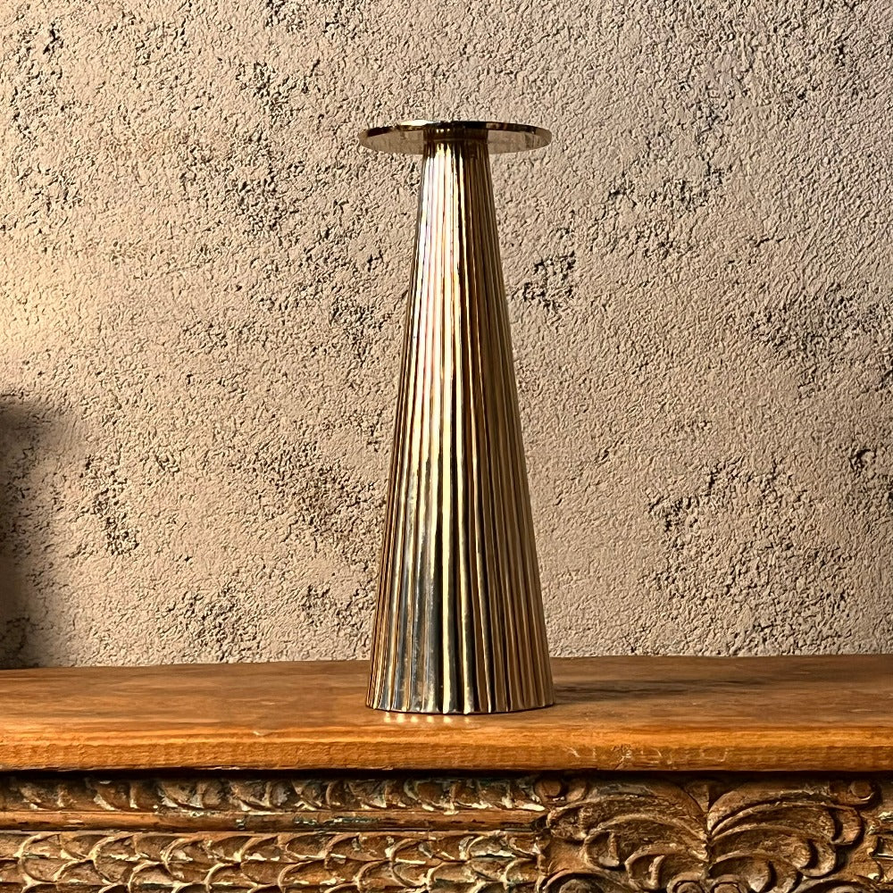 Aurus Gilded Candle Holder - Peacock Life by Shabnam Gupta