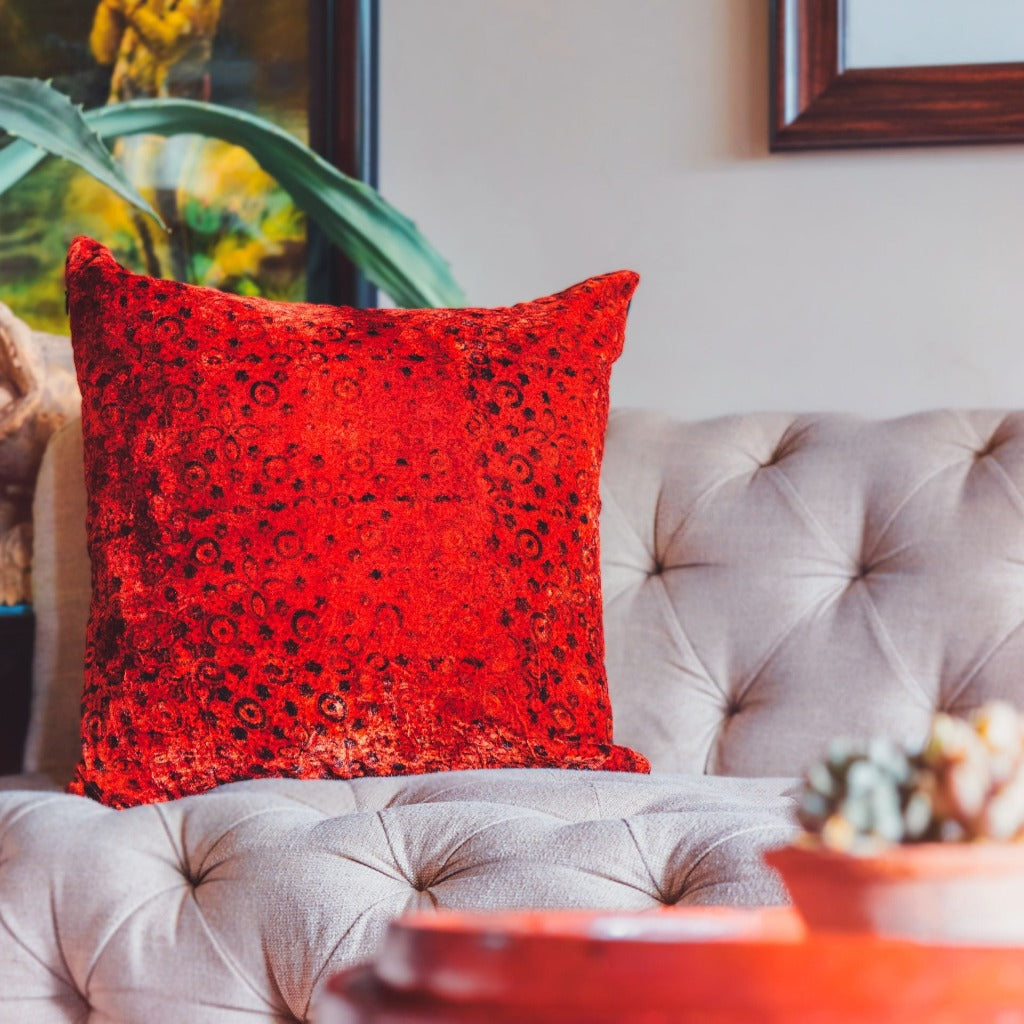 Mandvi Ajrakh Cushion Cover