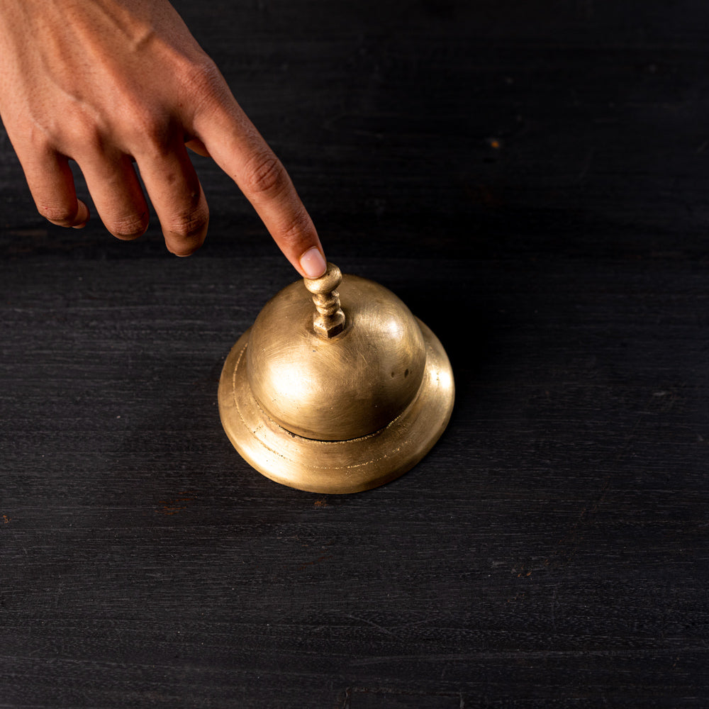 Brass Table Bell - Peacock Life by Shabnam Gupta