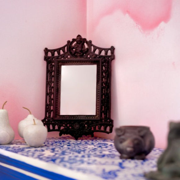 Rosa Mirror Frame - Peacock Life by Shabnam Gupta