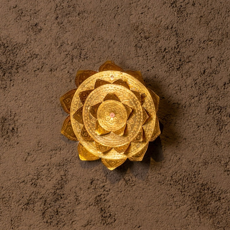 Lotus Wall Plate - Peacock Life by Shabnam Gupta
