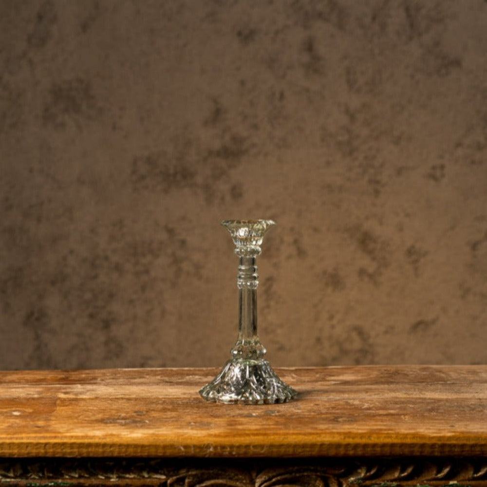 Thea Mercury Glass Candle Holder - Peacock Life by Shabnam Gupta