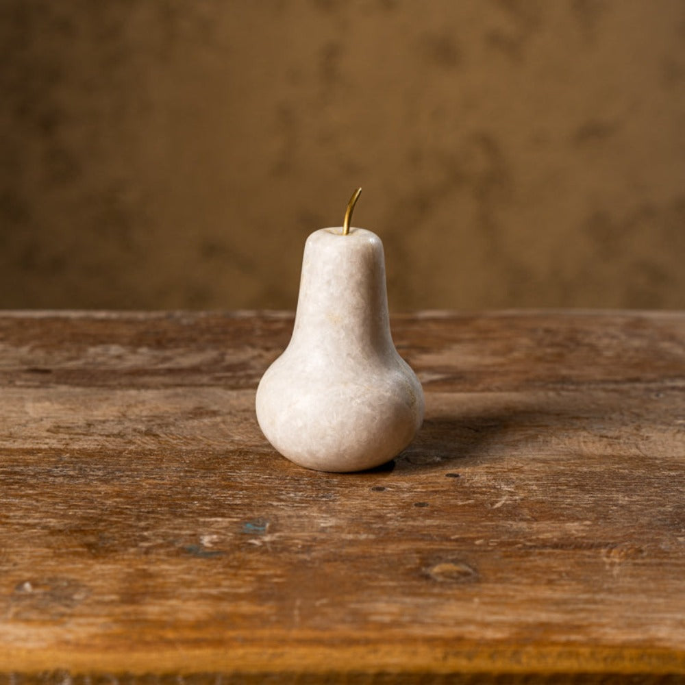 Marble Pear Decor - Peacock Life by Shabnam Gupta