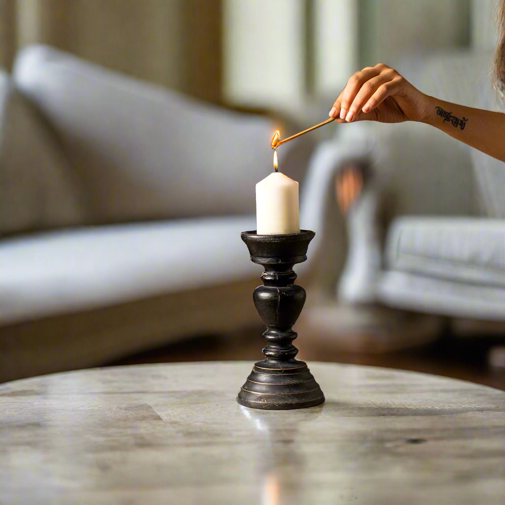 Onyx Candle Stand - Peacock Life by Shabnam Gupta